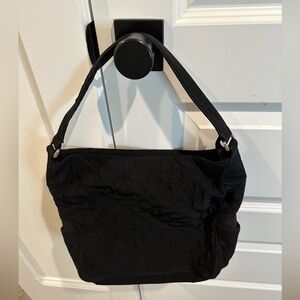 Vera Bradley Black Quilted Hand Bag Tote  and coordinating VB Quilted Wallet